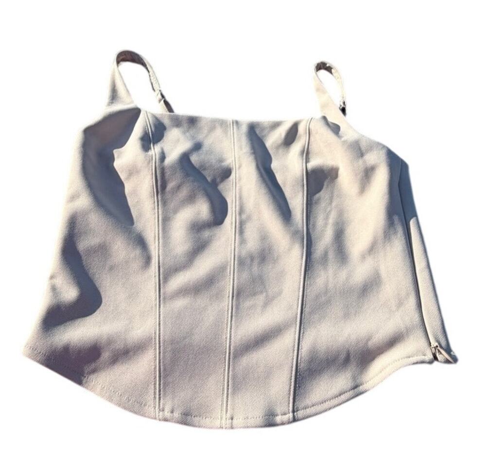 Abercrombie & Fitch Corset Top - Cream - Size Large